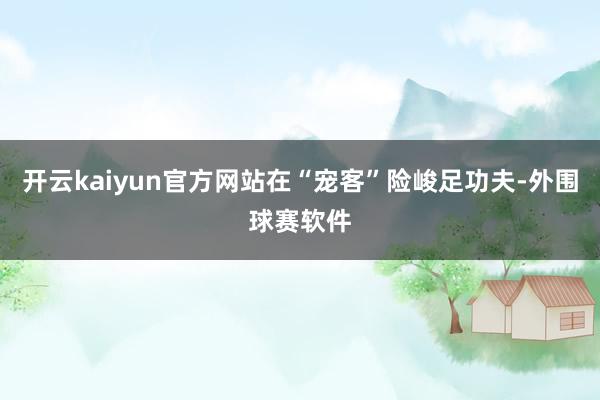 开云kaiyun官方网站在“宠客”险峻足功夫-外围球赛软件