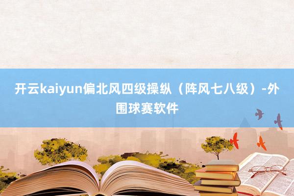 开云kaiyun偏北风四级操纵（阵风七八级）-外围球赛软件